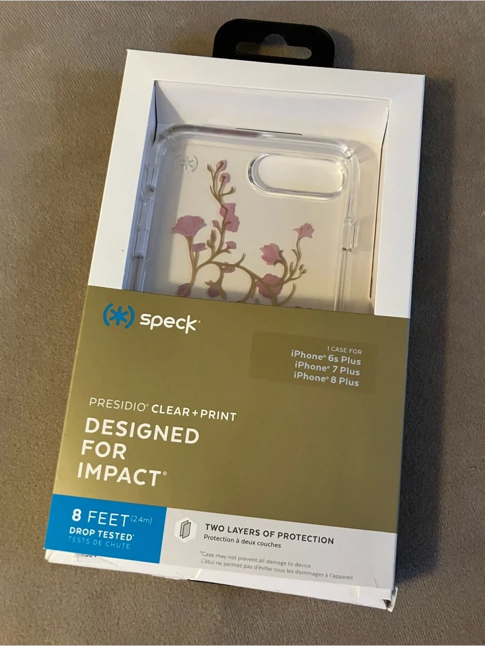 NIB Speck Presidio clear floral iPhone case